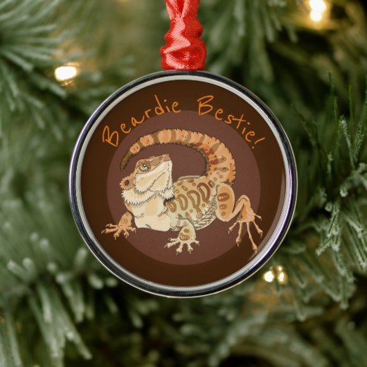 Beardie Bestie! Keramik-Ornament Ornament Aus Metall (Baum)