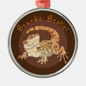 Beardie Bestie! Keramik-Ornament Ornament Aus Metall (Vorne)