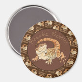 Beardie Bestie! Magnet (Vorderseite/Rückseite)
