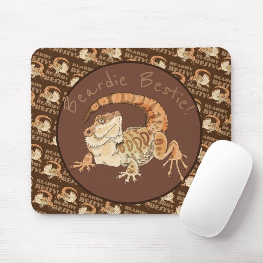 Beardie Bestie! Mousepad (Mit Mouse)