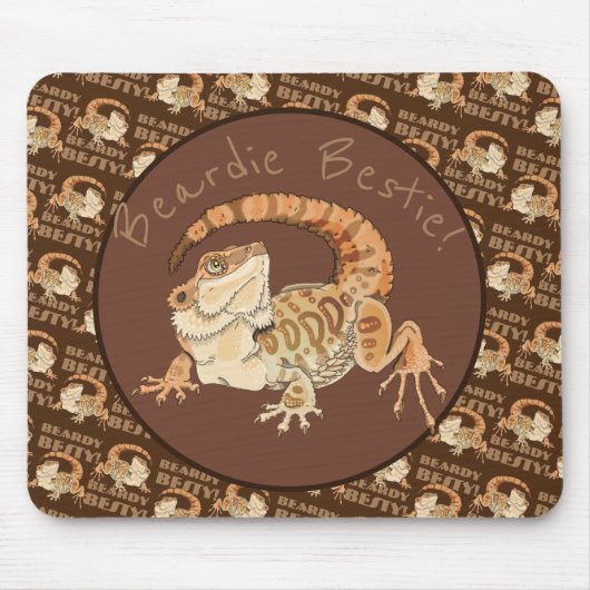 Beardie Bestie! Mousepad (Vorne)
