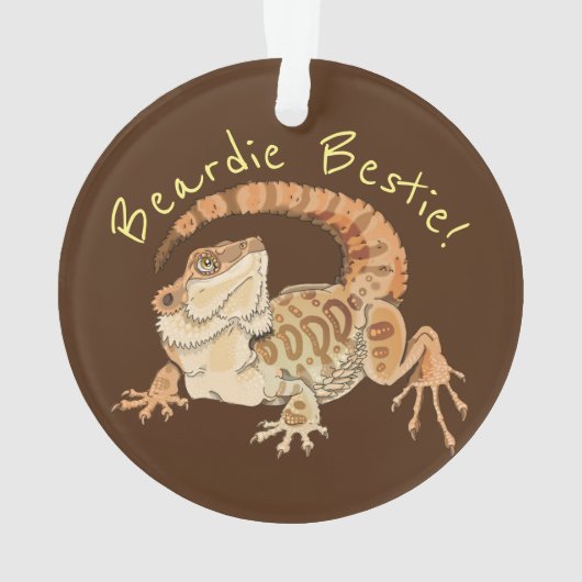 Beardie Bestie! Ornament (Rückseite)