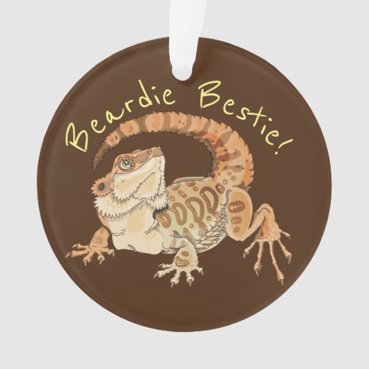 Beardie Bestie! Ornament (Vorderseite)