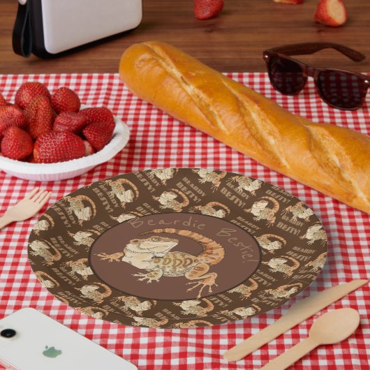 Beardie Bestie! Pappteller (Picknick)