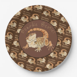 Beardie Bestie! Pappteller