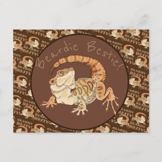 Beardie Bestie! Postkarte (Vorderseite)