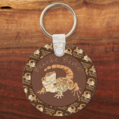 Beardie Bestie! Schlüsselanhänger (Vorderseite)