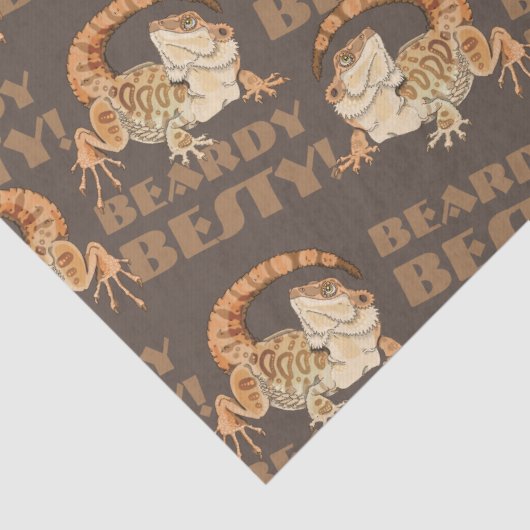 Beardie Bestie Seidenpapier (Detail)