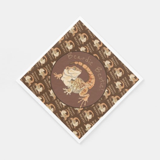 Beardie Bestie! Serviette (Ecke)