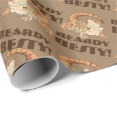 Beardie Bestie Wrapping Paper Geschenkpapier (Rolleneckpunkt)