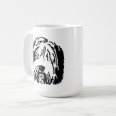 Beardie Cartoon-Tasse Kaffeetasse (Vorderseite Links)