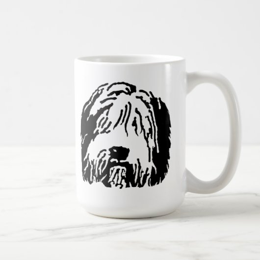 Beardie Cartoon-Tasse Kaffeetasse (Rechts)