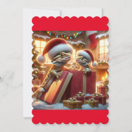 Beardie Christmas Card Feiertagskarte