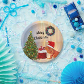 Beardie-Claus Bartded Dragon Pappteller (Party)