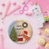 Beardie-Claus Bartded Dragon Pappteller (Party)