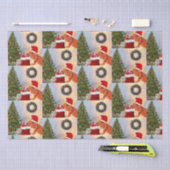 Beardie-Claus - Bartded Dragon Santa Seidenpapier (Handwerk)