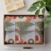 Beardie-Claus - Bartded Dragon Santa Seidenpapier (Geschenk)