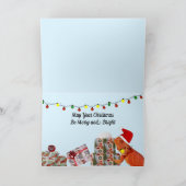 Beardie-Claus - Bartierter Drache Feiertagskarte (Innenseite)