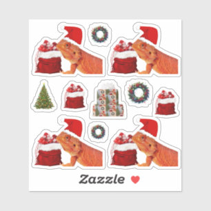 Beardie-Claus Christmas Kiss-Cut Stickers Aufkleber