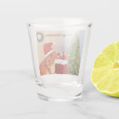 Beardie-Claus - Personalisierter bärtiger Drache Schnapsglas (Rückseite)