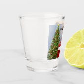 Beardie-Claus - Personalisierter bärtiger Drache Schnapsglas (Links)