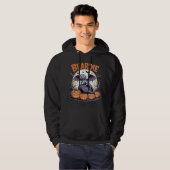 Beardie Halloween Moon Scene Hoodie (Vorne ganz)
