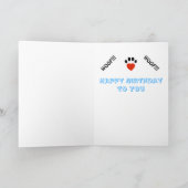 Beardie Happy Birthday Card Karte (Innenseite)