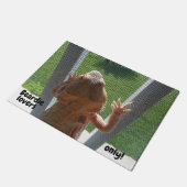 Beardie liebt nur Funny Bearded Dragon Print Fußmatte (Schrägansicht)