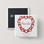 Beardie True Love Button (Vorne & Hinten)