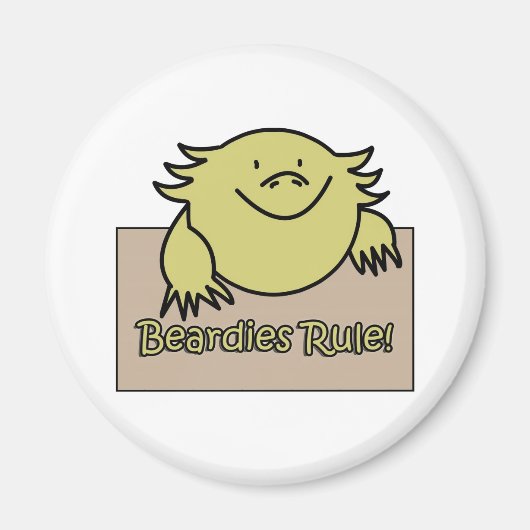 Beardies-Regel! Magnet (Vorne)