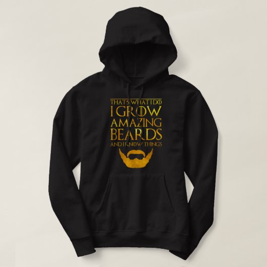 Beardiful T-Shirt Beardy Beard Bearded Bastard for Hoodie (Design vorne)