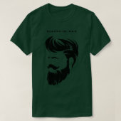 Beardisierter Mann T-Shirt (Design vorne)