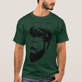 Beardisierter Mann T-Shirt
