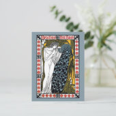 Beardley Peacock Postkarte (Stehend Vorderseite)