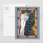 Beardley Peacock Postkarte (Vorne/Hinten)