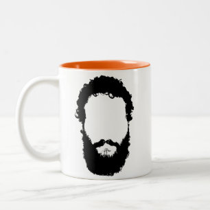 Beardliness Tasse, orange Zweifarbige Tasse