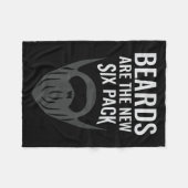 Beards Are The New Six Pack _ Beard Lover Bearded Fleecedecke (Vorderseite (Horizontal))
