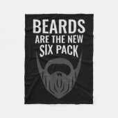 Beards Are The New Six Pack _ Beard Lover Bearded  Fleecedecke (Vorderseite)