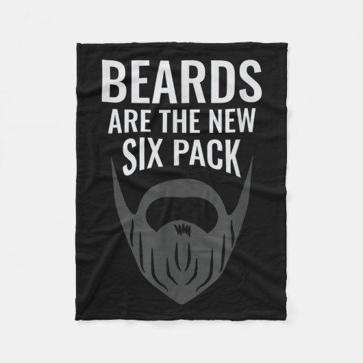 Beards Are The New Six Pack _ Beard Lover Bearded Fleecedecke (Vorderseite)
