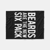 Beards Are The New Six Pack  Fleecedecke (Vorderseite (Horizontal))