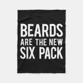 Beards Are The New Six Pack  Fleecedecke (Vorderseite)
