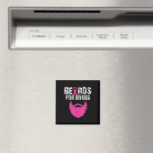 Beards für S Brustkrebs-T-Shirt Magnet (In Situ (Geschirrspüler))