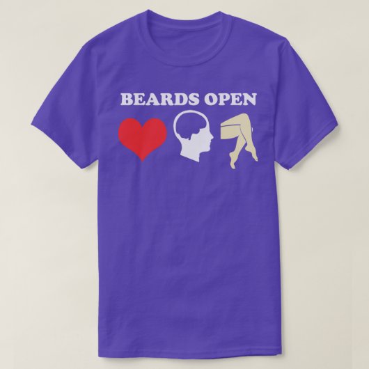 Beards Open Minds Hörbeine 2 T-Shirt (Design vorne)
