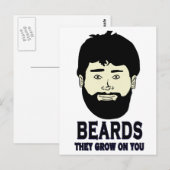 BEARDS - Sie wachsen auf Postkarte (Vorne/Hinten)