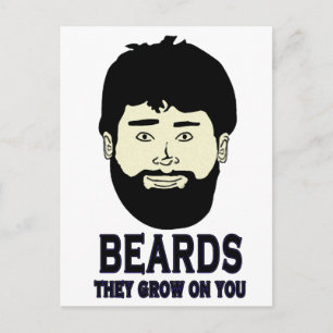 BEARDS - Sie wachsen auf Postkarte