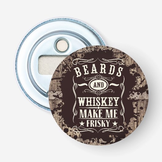 Beards und Whiskey Flaschenöffner (Vorderseite)
