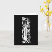 Beardsley Angel & Poppies Note Card Karte (Gelbe Blume)