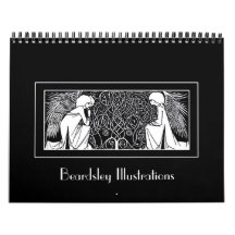 Beardsley Art Nouveau Illustrationen Kalender