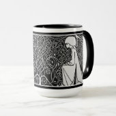 Beardsley Engels-Kunst Nouveau Tasse (VorderseiteRechts)