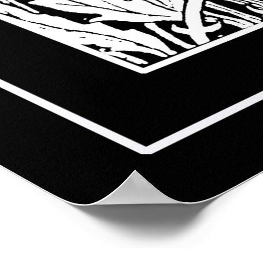 Beardsley Excalibur & Knight Art Poster (Ecke)